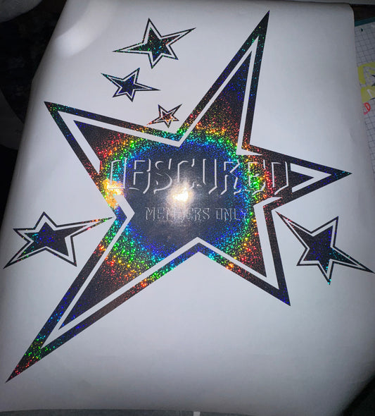 With The Stars MEMBERS ONLY Rear Banner